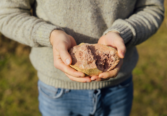 huber gestein am berg