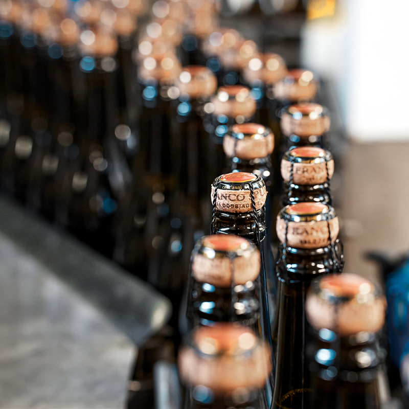 prosecco flaschen prickelndes italien