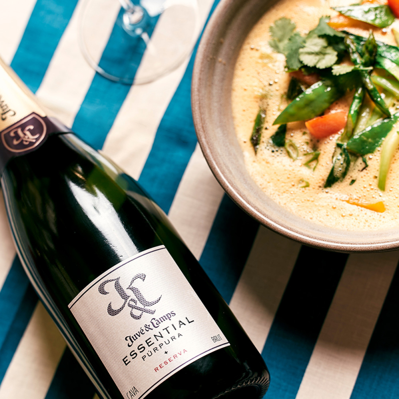 schaumwein speisenbegleiter curry