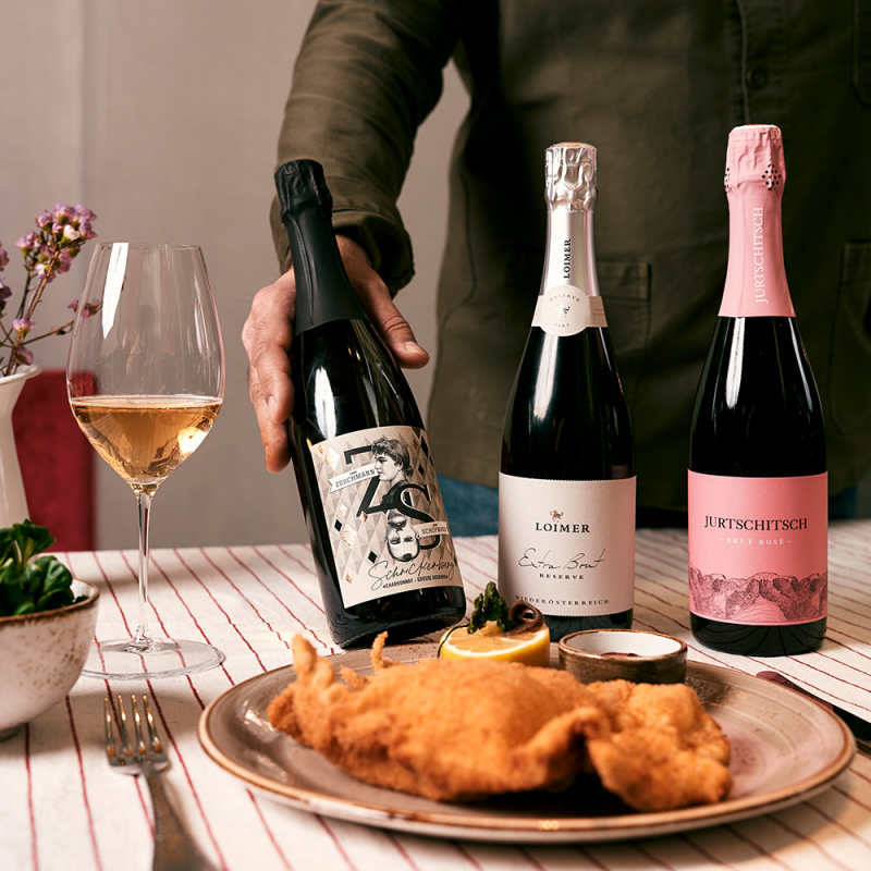 schaumwein speisenbegleiter schnitzel