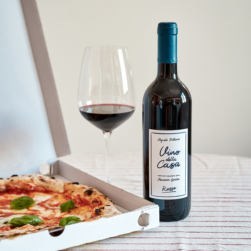 vino della casa pizza