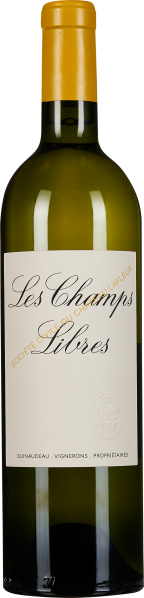 Grüne Weinflasche mit gelbem Verschluss und elegantem, cremefarbenem Etikett.