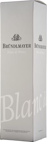 Weiße Weinverpackung mit elegantem, minimalistischem Design und filigranen, schwarzen Verzierungen.