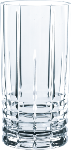 Klarer, facettierter Kristallbecher mit elegantem, geometrischem Design.