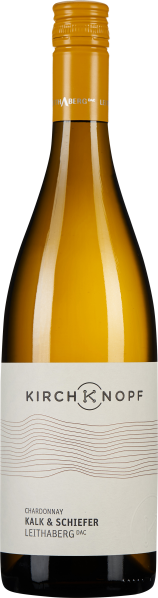 Weinflasche mit gelbem Schraubverschluss und elegantem Etikett in Weiß mit Linienmuster; klare, moderne Gestaltung.