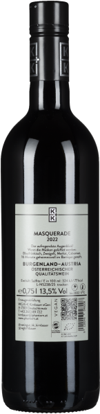 Dunkle Weinflasche mit silbernem Etikett, schlicht und elegant gestaltet.