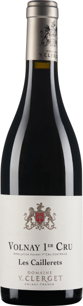 Eine elegante Weinflasche mit dunkelrotem Inhalt, einem silbernen Schraubverschluss und einem cremefarbenen Etikett, verziert mit einem roten Wappen und klaren, klassischen Schriftzügen.