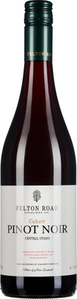 Dunkelrote Weinflasche mit grünem Verschluss, schlichtem Etikett und elegantem Design.