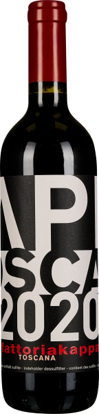 Flasche Rotwein mit dunkelrotem Korken. Das Etikett ist schwarz mit großen, weißen Buchstaben und Zahlen, ergänzt durch rote Schrift unten.