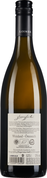 Braune Weinflasche mit schwarzem Schraubverschluss und elegantem Etikett.