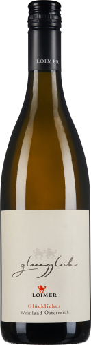 Die Weinflasche hat eine dunkelgrüne Farbe mit einem schwarzen Schraubverschluss. Das Etikett ist hell und trägt eine elegante Schrift sowie minimalistische Verzierungen.