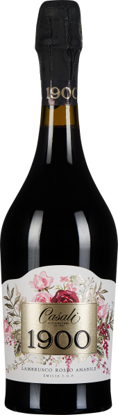 Dunkle Weinflasche mit Gold- und Blumenetikett, eleganter schwarzer Folie auf dem Flaschenhals und stilvollem Design.