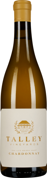 Die Weinflasche hat einen warmen, goldgelben Farbton. Das Etikett ist elegant und schlicht mit goldenen Akzenten, und die Flasche hat einen klassischen Korkverschluss. Die Gesamtoptik ist edel und ansprechend.