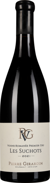 Dunkelglas-Weinflasche mit schwarzem Hals und schlichtem, eleganten Etikett in Beige und goldenen Akzente.