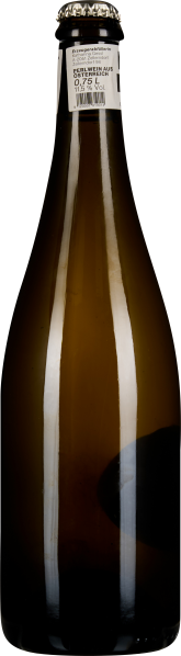 Braune Sektflasche mit schwarzer Kapsel, glänzende Oberfläche, reflektiert Licht.