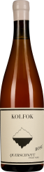 Weinflasche mit Roséwein, helles Etikett mit schwarzem Logo und Text. Die Flasche hat einen weißen Verschluss.