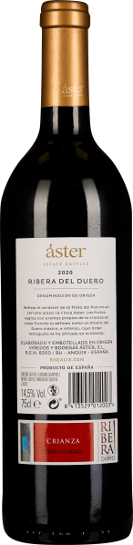 Weinflasche mit goldenem Hals und elegantem Etikett, klarer Kontrast.