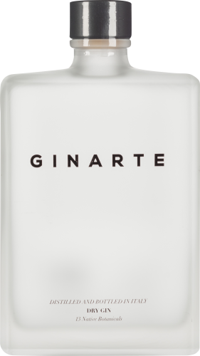 Transparente, quadratische Flasche mit silbernem Verschluss und schlichtem, modernem Design.