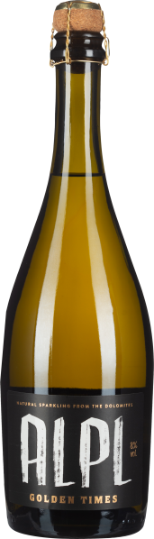 Braune Glasflasche mit schwarzem Etikett, handbeschrifteter Stil, Naturkorkenverschluss.