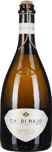 Braune Weinflasche mit weißem Etikett und Naturkorken.