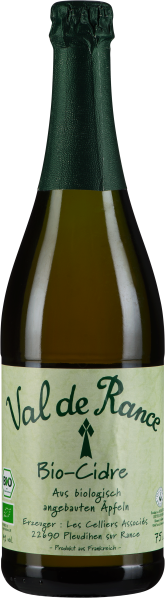 Grüne Flasche mit grünem Etikett, das elegante Schriftzüge und Grafiken zeigt. Die Flaschenform ist klassisch, und der grüne Flaschenhals ist mit einer glänzenden, strukturierten Kapsel umhüllt.