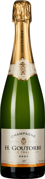 Grüne Champagnerflasche mit glänzendem goldenen Folienverschluss und elegantem Etikett in Creme und Schwarz, auf dem stilvoller Schriftzug und Emblem zu sehen sind.