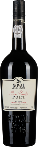 Eine dunkelbraune Glasflasche mit einem schlichten, cremefarbenen Etikett und roter Schrift. Der Flaschenhals ist mit einem schwarzen Verschluss ausgestattet.