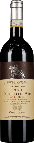 Weinflasche mit schwarzem Etikett und goldenen Akzenten, elegantes Design mit aufgedrucktem Pferdemotiv, klarer Schriftzug auf cremefarbenem Feld darunter.