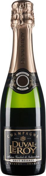 Flasche Champagner mit goldglänzendem Folienverschluss und einem eleganten schwarzen Etikett, verziert mit goldenen Schriftzügen.