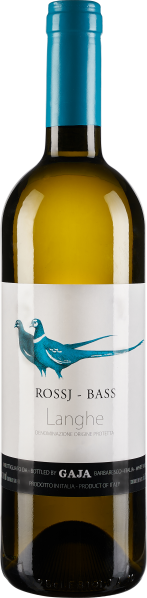 Bordeauxflasche mit blauem Verschluss und Etikett mit Vogelmotiv.