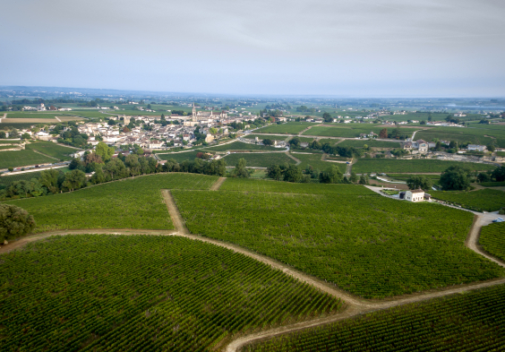 Pavie Macquin Drone view summer OneWineProduction