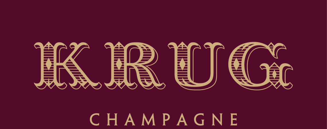 Goldene Schrift auf dunkelrotem Hintergrund, stilvoll und elegant gestaltet.