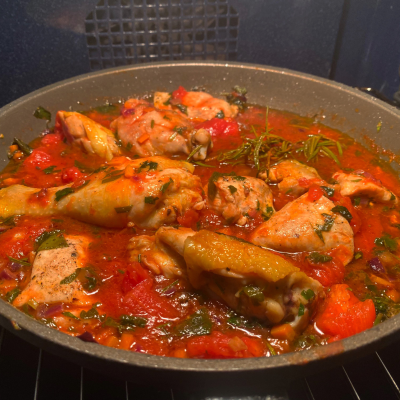 Pollo alla Liliana Pfanne Ofen